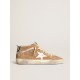 Men's Mid Star in tobacco-colored suede with white leather star Men's Mid Star in tobacco-colored suede with white leather star