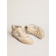 Men's Mid Star with light gray suede star and gold flash Men's Mid Star with light gray suede star and gold flash