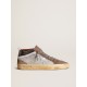 Mid Star in mesh and suede with a silver leather star Mid Star in mesh and suede with a silver leather star