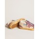 Men’s Mid Star LAB in nylon and nappa with mauve suede star Men’s Mid Star LAB in nylon and nappa with mauve suede star