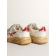 Men's Running Sole with leather star and heel tab with red print Men's Running Sole with leather star and heel tab with red print