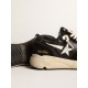 Men’s Running Sole in black nappa leather and suede with a white star Men’s Running Sole in black nappa leather and suede with a white star