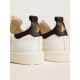 Starter sneakers in white leather with black leather heel tab Starter sneakers in white leather with black leather heel tab