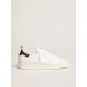 Men's Starter in white naplack with painted leather heel tab Men's Starter in white naplack with painted leather heel tab