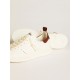 Men’s Starter in white leather with burgundy nubuck heel tab Men’s Starter in white leather with burgundy nubuck heel tab