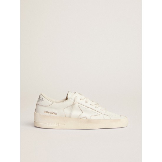 Men's Stardan in white leather Men's Stardan in white leather