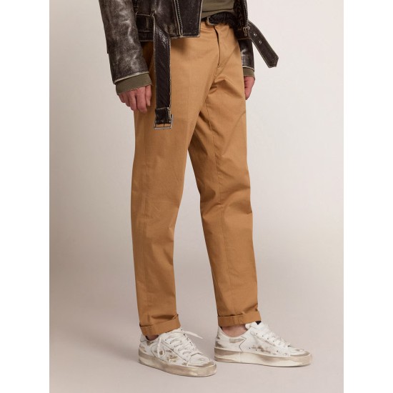 Men's Stardan in white leather with distressed effect Men's Stardan in white leather with distressed effect