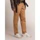Men's Stardan in white leather with distressed effect Men's Stardan in white leather with distressed effect