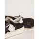 Men's Stardan in white and black leather Men's Stardan in white and black leather