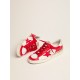 Men's Stardan in white and red leather Men's Stardan in white and red leather