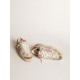 Stardan LAB sneakers in white leather and mesh with red laminated leather star Stardan LAB sneakers in white leather and mesh with red laminated leather star