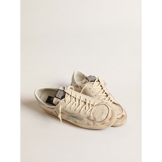 Men's Stardan LTD with aqua-green nappa leather star and heel tab Men's Stardan LTD with aqua-green nappa leather star and heel tab