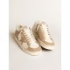 Men's Stardan in white and beige leather with beige star and white heel tab Men's Stardan in white and beige leather with beige star and white heel tab