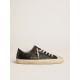 Men's V-Star in black nappa leather with a black leather star Men's V-Star in black nappa leather with a black leather star