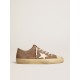 V-Star in dove-gray suede with white nappa leather star V-Star in dove-gray suede with white nappa leather star