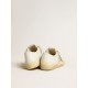 Men's V-Star in white leather with green canvas star Men's V-Star in white leather with green canvas star