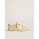 Men’s V-Star in pearl suede with silver metallic leather star Men’s V-Star in pearl suede with silver metallic leather star