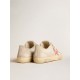 Men's V-Star in light gray canvas with a red leather star Men's V-Star in light gray canvas with a red leather star