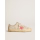 Men's V-Star in light gray canvas with a red leather star Men's V-Star in light gray canvas with a red leather star