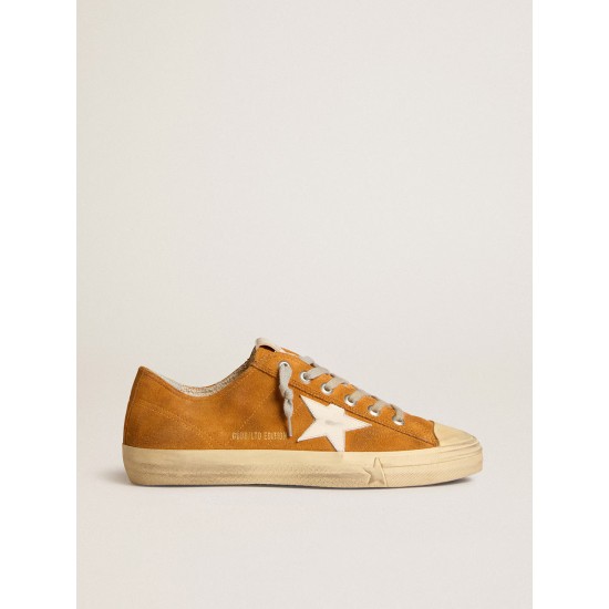 Men's V-Star LTD in camel suede with a milk-white leather star Men's V-Star LTD in camel suede with a milk-white leather star