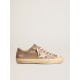Men's V-Star in dove-gray suede with light gray leather star Men's V-Star in dove-gray suede with light gray leather star