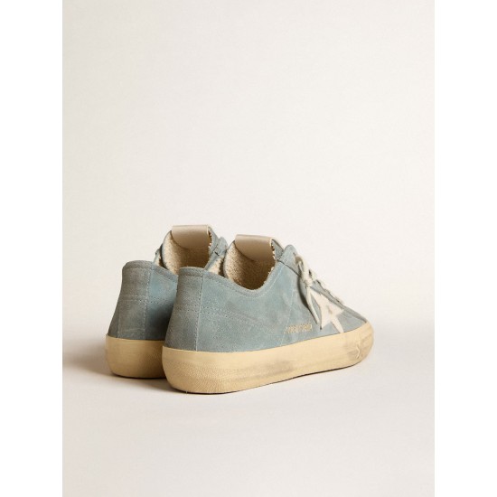V-Star in silver-blue suede with white leather star V-Star in silver-blue suede with white leather star