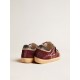 Men’s Super-Star Penstar LAB in burgundy suede with perforated star Men’s Super-Star Penstar LAB in burgundy suede with perforated star