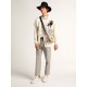 Men's Purestar in white leather with tone-on-tone star Men's Purestar in white leather with tone-on-tone star