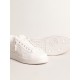 Purestar with white bio-based star and mat green leather heel tab Purestar with white bio-based star and mat green leather heel tab