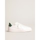 Purestar with white bio-based star and mat green leather heel tab Purestar with white bio-based star and mat green leather heel tab