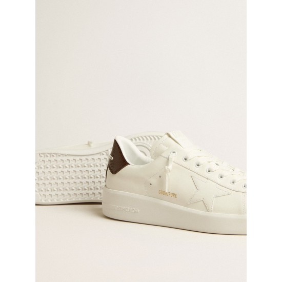 Purestar with white star and burgundy lizard-print heel tab Purestar with white star and burgundy lizard-print heel tab