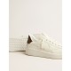 Purestar with white star and burgundy lizard-print heel tab Purestar with white star and burgundy lizard-print heel tab