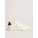 Purestar with white star and burgundy lizard-print heel tab Purestar with white star and burgundy lizard-print heel tab