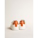 Men's Purestar with white leather star and orange heel tab Men's Purestar with white leather star and orange heel tab