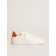 Men's Purestar with white leather star and orange heel tab Men's Purestar with white leather star and orange heel tab