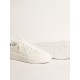 Men's Purestar in leather with white star and blue lizard leather heel tab Men's Purestar in leather with white star and blue lizard leather heel tab