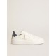 Men's Purestar in leather with white star and blue lizard leather heel tab Men's Purestar in leather with white star and blue lizard leather heel tab
