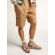 Men's Dad-Star in tobacco-colored mesh and suede with white star Men's Dad-Star in tobacco-colored mesh and suede with white star