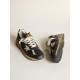 Men's Dad-Star in black mesh and nappa with ice-colored star Men's Dad-Star in black mesh and nappa with ice-colored star