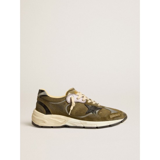 Men’s Dad-Star in suede and mesh with black leather star and heel tab Men’s Dad-Star in suede and mesh with black leather star and heel tab