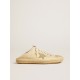 Men's V-Star Sabot in canvas with beige suede star Men's V-Star Sabot in canvas with beige suede star
