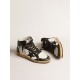 Sky-Star in white nappa leather with black leather star Sky-Star in white nappa leather with black leather star