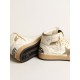 Men’s Sky-Star in white nappa leather with dove-gray suede star Men’s Sky-Star in white nappa leather with dove-gray suede star
