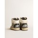 Men’s Sky-Star LAB in zebra nappa with textured silver leather star Men’s Sky-Star LAB in zebra nappa with textured silver leather star