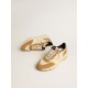 Men's Running Sole in ivory nylon and tobacco suede Men's Running Sole in ivory nylon and tobacco suede