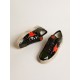 Men's Stardan LAB in black and green patent leather with orange star Men's Stardan LAB in black and green patent leather with orange star