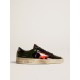 Men's Stardan LAB in black and green patent leather with orange star Men's Stardan LAB in black and green patent leather with orange star