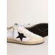 Men's Ball Star in canvas and white leather with ivory inserts Men's Ball Star in canvas and white leather with ivory inserts
