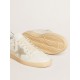 Ball Star with ice-gray suede star and blue leather heel tab Ball Star with ice-gray suede star and blue leather heel tab