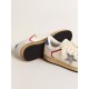 Ball Star in nappa and mesh with silver metallic leather star Ball Star in nappa and mesh with silver metallic leather star